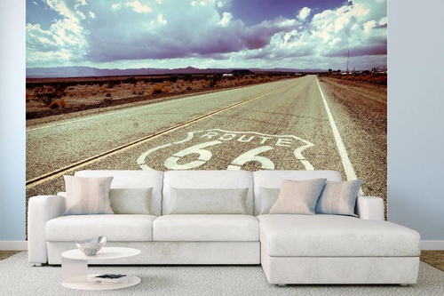 Vlies Fototapete - Berühmte Route 66 375 x 250 cm